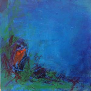 L'heure bleue 30x30cm